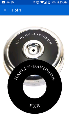 Harley FXR air cleaner decal