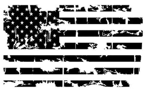 Jeep distressed american flag hood decal 23x36 comes in blk gray silver red m blk