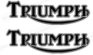 Triumph motorcycle gas tank decal set plus 1 free decal gift