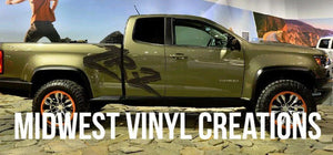 Chevrolet chevy Colorado Zr2 large side decal set plus free gift.