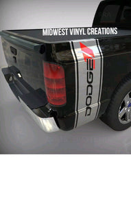 1950-2023 Dodge Ram 1500 3500 3500 truck bed stripe decal sticker set plus free gift. 11" wide x 40" long
