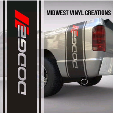 1950-2023 Dodge Ram 1500 3500 3500 truck bed stripe decal sticker set plus free gift. 11