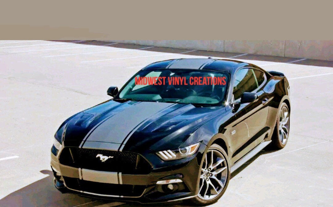 1950-2018 Ford mustang center Racing Stripe Decal Sticker set plus free gift
