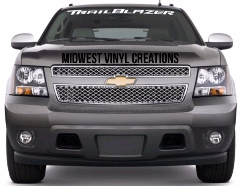 Chevrolet chevy trailblazer windshield banner decal sticker 23