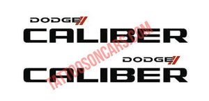 Dodge Caliber lower doors decal set