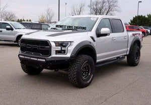 Ford F-150 Raptor truck bed 2 color decal set plus tire stickers for tires