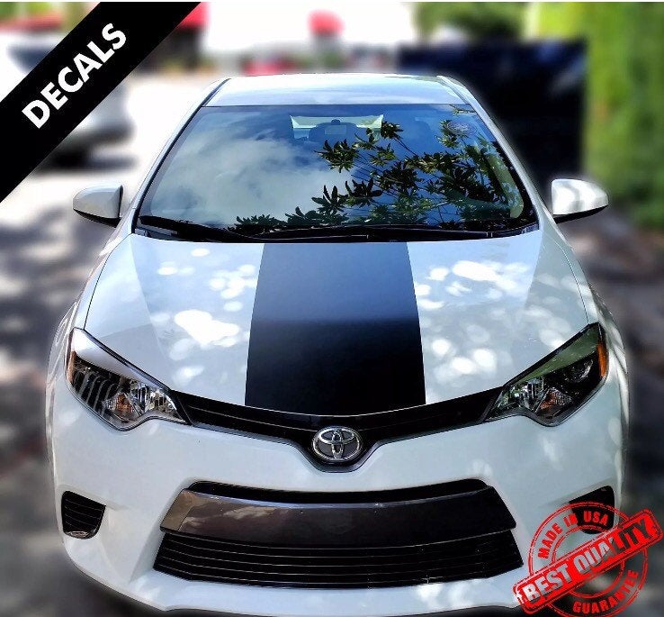 2004-2023 Toyota Corolla large wide center stripe for hood.