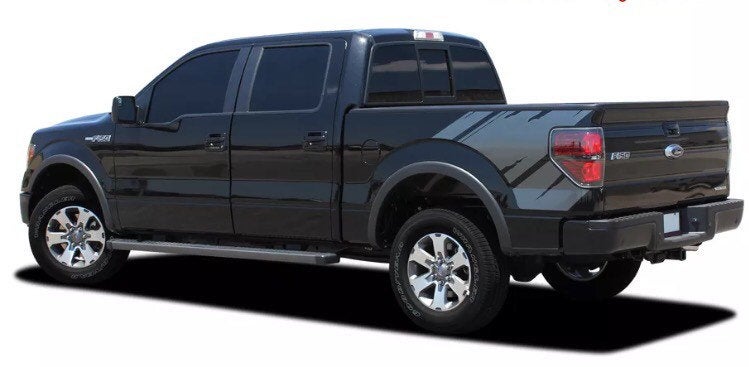 2008-2023 Ford F-150 truck bed raptor style corner decal set.