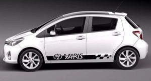 Toyota Yaris lower door stripe set all years many colors available