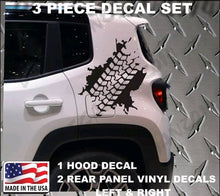 Load image into Gallery viewer, 2015-2019 jeep renegade rear sides tire tread decal kit