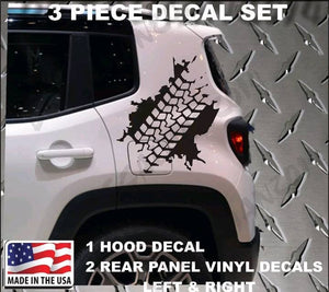 2015-2019 jeep renegade rear sides tire tread decal kit