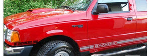 Ford ranger all years lower stripe decal set plus free gift.