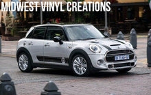Load image into Gallery viewer, Mini Cooper all models rocker side stripe vinyl decal set plus free gift