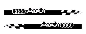Audi lower side stripe decal sticker set plus free gift