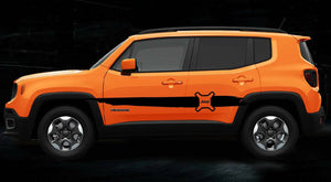 2015-2019 jeep renegade side stripe logo decal kit