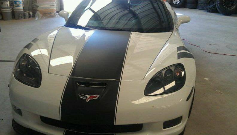Chevy corvette extra wide racing stripe decal kit many colors available all years corvette