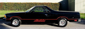 Chevy el Camino diablo lower side decal set kit many colors available.