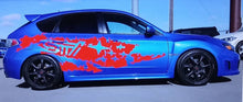 Load image into Gallery viewer, Subaru wrx sti all wheel drive side body sti splash decal kit. All years amd models many colors available.