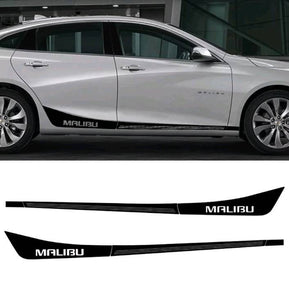 2017 and up chevy malibu lower side decal set. Many colors available