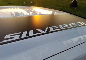 Chevy Silverado 2007-2013 hood and taigate stripe set