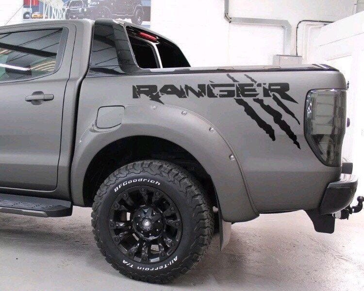 Ford ranger wide track truck bed ranger decal set all years
