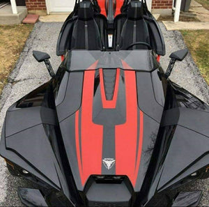 Polaris slingshot hood decal kit. Many colors available.3 designs to choose from.