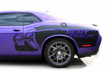 Load image into Gallery viewer, Dodge challenger scat pack side body blackout decal set kit.