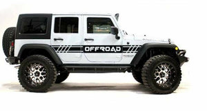 Jeep off road side stripe decal kits.many colors available.