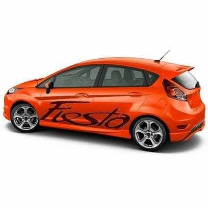 Ford fiesta side body large decal kit. All yrs and many colors available.