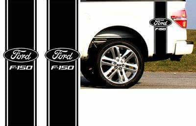 Ford trucks f150 f250 f350 truck bed stripe set decal kits. Many colors available.