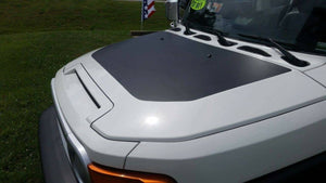 Toyota FJ Cruiser hood blkout decal kit. Many colors available.