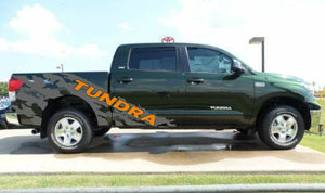 Toyota tundra ripped custom side truck bed decal kit.
