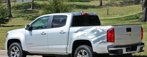 2015-up chevy colorado rear truck bed splat decal set kit many colors available