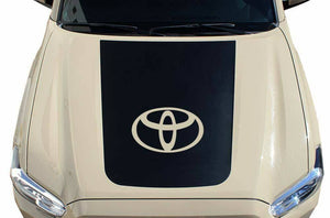 Toyota tacoma custom blkout hood decal kit.