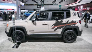 2015-2019 Jeep renegade desert hawk rear 2 color side logo decal set. Many color combos.