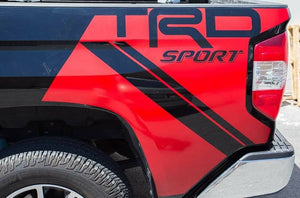 Toyota Tacoma truck bed TRD sport decal set kit. Custom to fit your truck