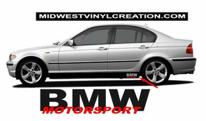 Bmw lower door Bmw motorsport decal kit all year & models many colors available.