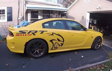 Load image into Gallery viewer, Dodge charger 2 color combo srt hellcat head decal kits.