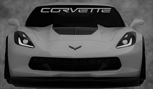 Corvette windshield banner many colors available 40"x4"