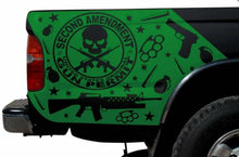 Load image into Gallery viewer, All year make model truck bed corners decal set. Many colors available.