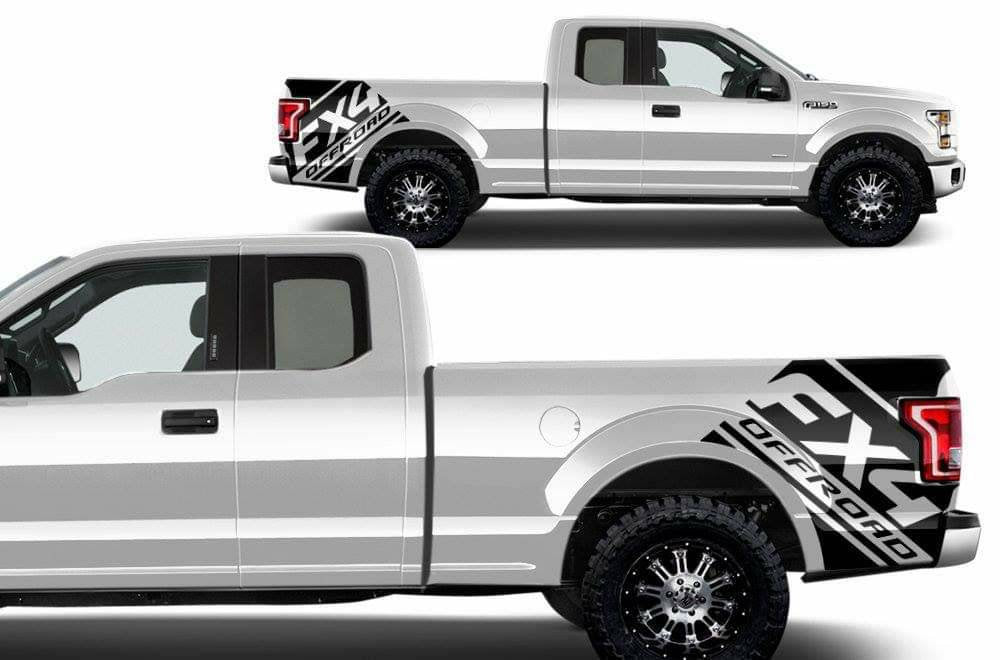 Ford #150 fx4 truck bed corner decal kits.many colors available