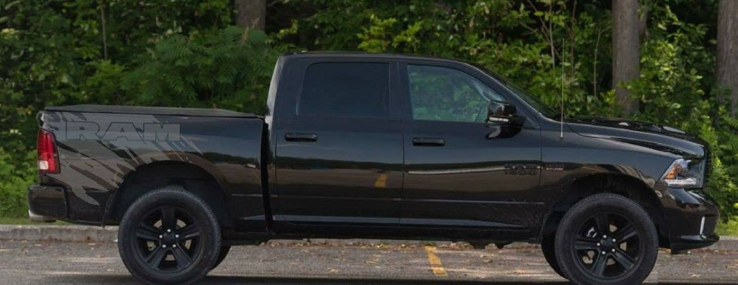 Dodge ram truck bed corner decal kits. Many colors available.