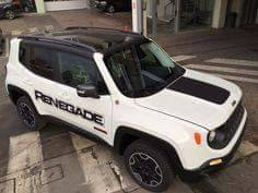 Jeep renegade large side decal kit + hood blkout kit. Many colors available