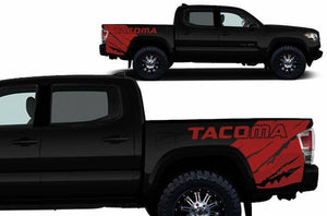 Toyota tacoma truck bed corner decal kits