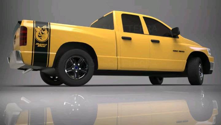 1950-2023 Dodge ram trk bed. Rumble bee decal kit many colors available.