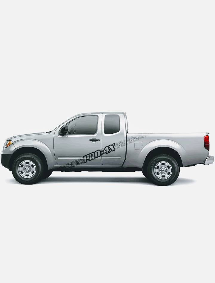 Nissan Frontier tread trk Stripe decal kit many colors available.