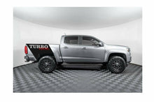 Load image into Gallery viewer, 2019-up Chevy Colorado diesel truck bed turbo diesel custom stripe 2 color combo decal set.