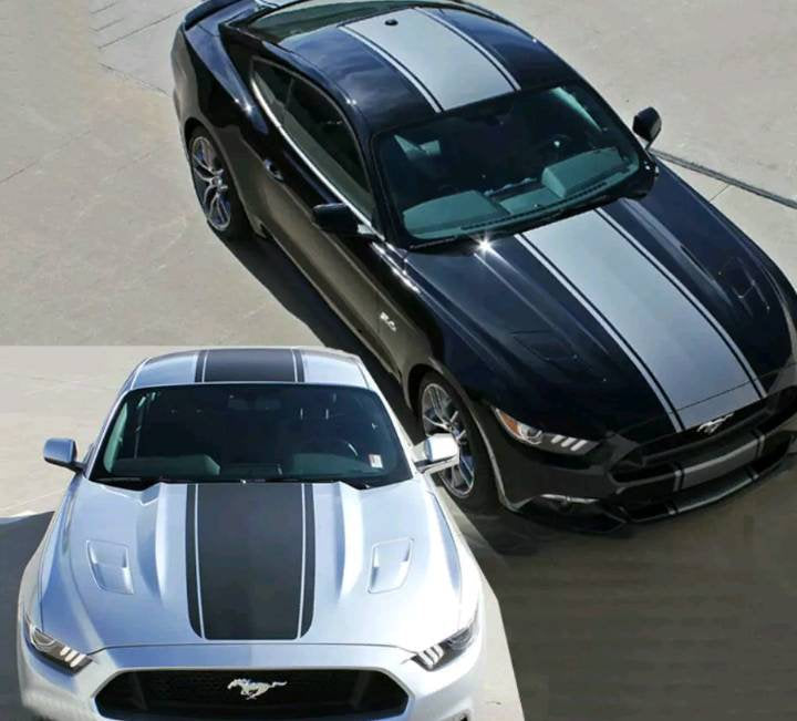 Ford Mustang center stripe with 2 accent stripe decal kit. Many color  available
