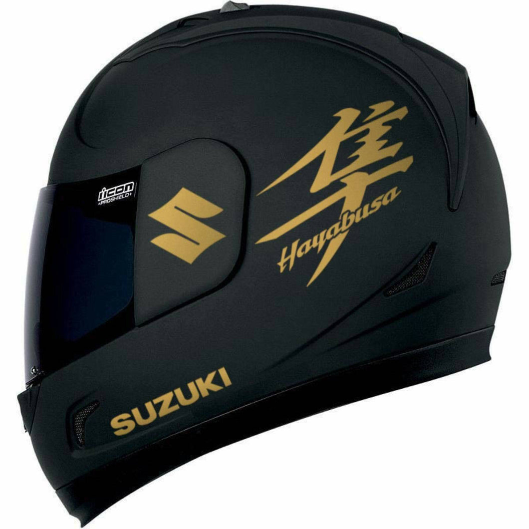 Hayabusa motorcycles helmet decal kit set