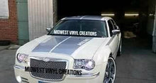 Load image into Gallery viewer, Chrysler 300 c m srt hemi hood stripe decal kit. Many colors available